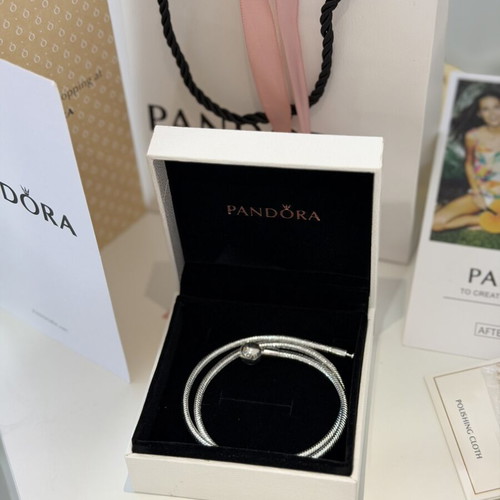 Pandora necklace, silver