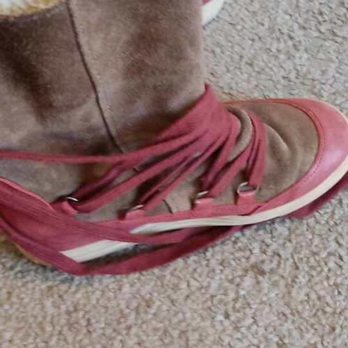 Tsakiris Mallas boots and ankle boots like new, leather, beige, sizes 36 and 39