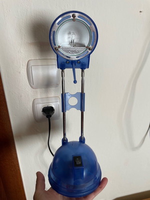 Φωτιστικό γραφείου ΙΚΑ μεταχειρισμένο, μπλε με προέκταση