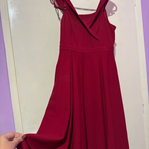 Shein formal dress burgundy with slit like new, size L