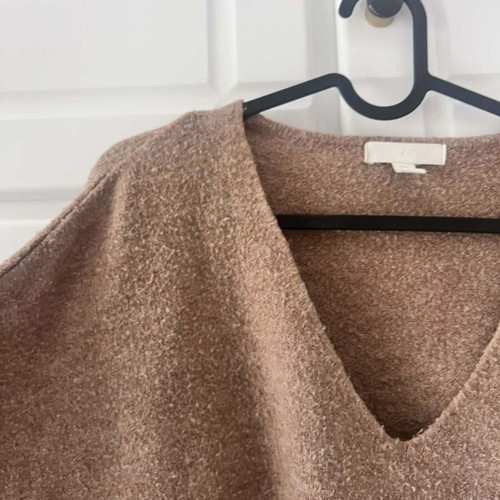 H&M sweater used, beige - brown, size Large