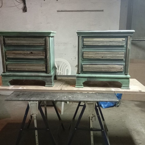 Rustic bedside tables