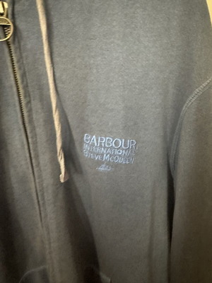Barbour sweatshirt jacket blue size XL like new