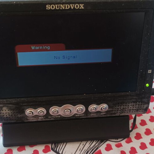 Soundovox SX-79TFT portable car TV used, 7-inch TFT LCD screen
