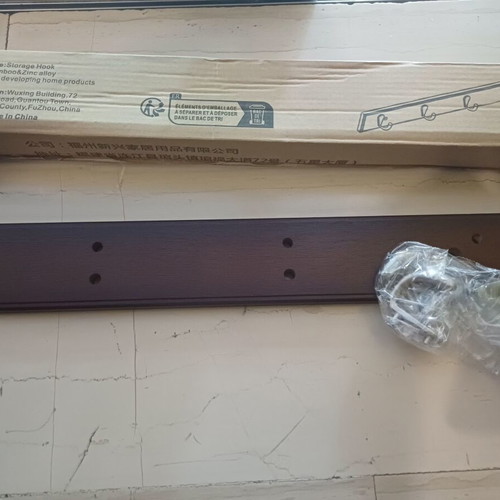 Wooden Wall Hook New with Hooks and Screws
