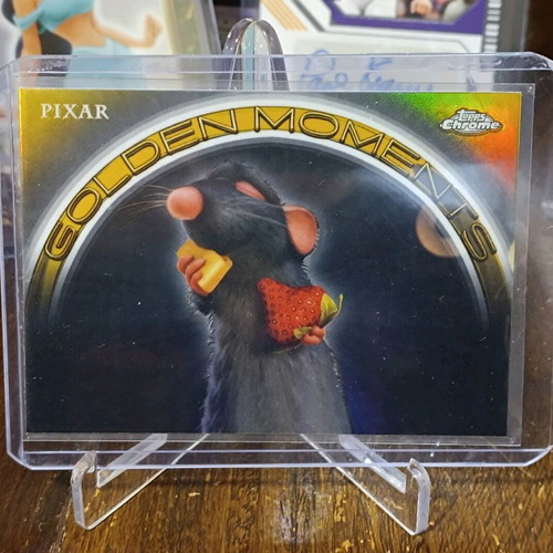 2025 Topps Pixar Gold Flavor Fireworks Ratatouille Golden Moments mint