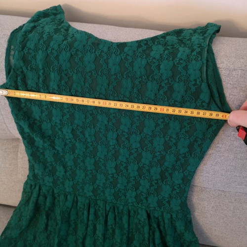 Angel City dress used, lace, size L, cypress green