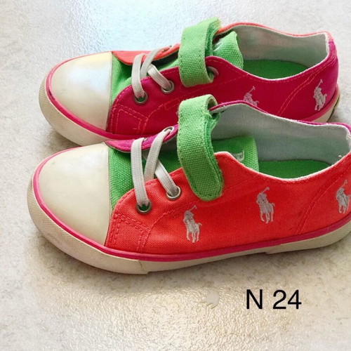Polo Ralph Lauren athletic shoes size 24 like new, multicolor