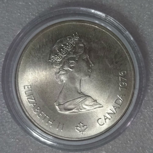 Silver 5 Dollars Canada 1976 Montreal Olympics commemorative coin new
