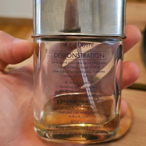 Cacharel pour L'Homme Eau de Toilette 100ml used tester edition vintage