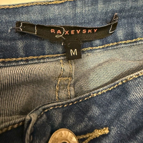 Raxevksy elastic jeans used, size M, blue