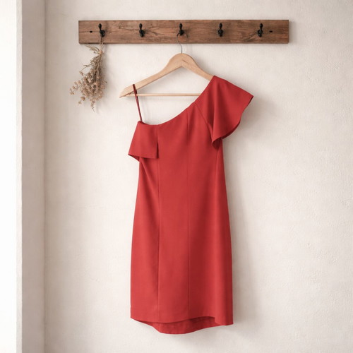 Red One-shoulder Party Dress Warehouse used, size S