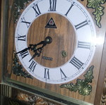 Wall clock with bells like new, pendulum