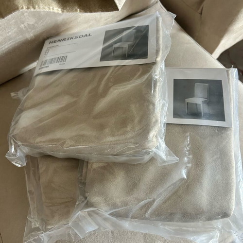IKEA Henriksdal chairs used, set of 4 beige with extra covers