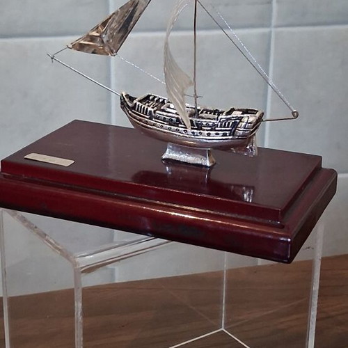Silver 925 boat model, vintage solid silver