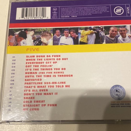 Five CD album used, pop