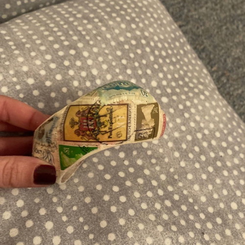 Large bracelet made of stamps new