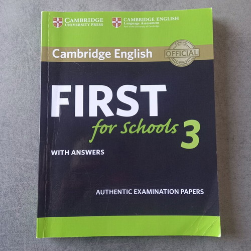 Cambridge First 3 authentic examination papers used