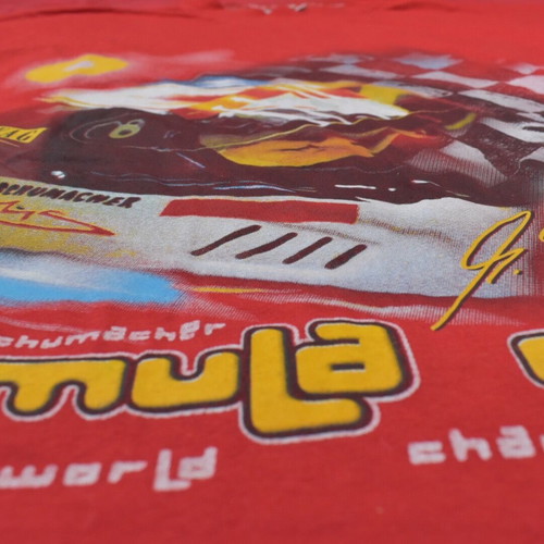 Michael Schumacher Formula 1 vintage T-shirt used, red, size XXL