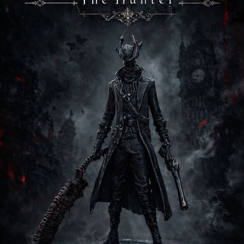Bloodborne The Hunter figure 20 cm new, 3D printed with durable PLA+