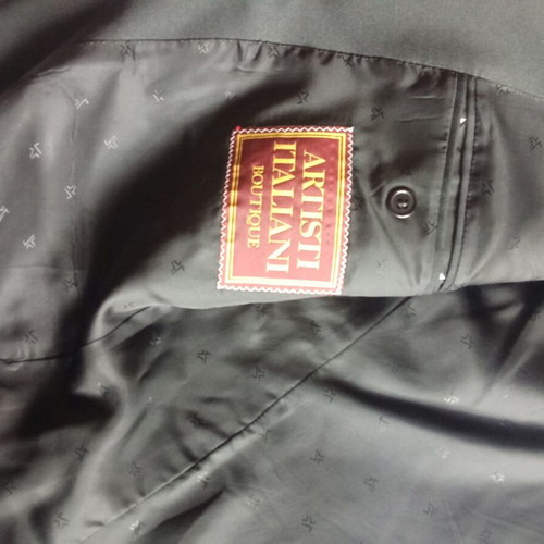 Artisti Italiani men's tuxedo suit black pure wool new