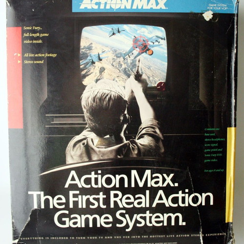 Action Max Vintage 1987 new console with VHS games