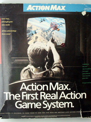 Action Max Vintage 1987 new console with VHS games