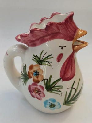 Old traditional pitcher used, hand-painted