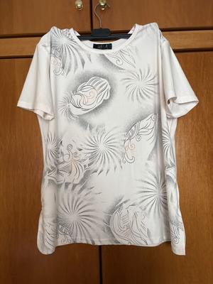 Women's short-sleeve blouse like new, white, size XXL