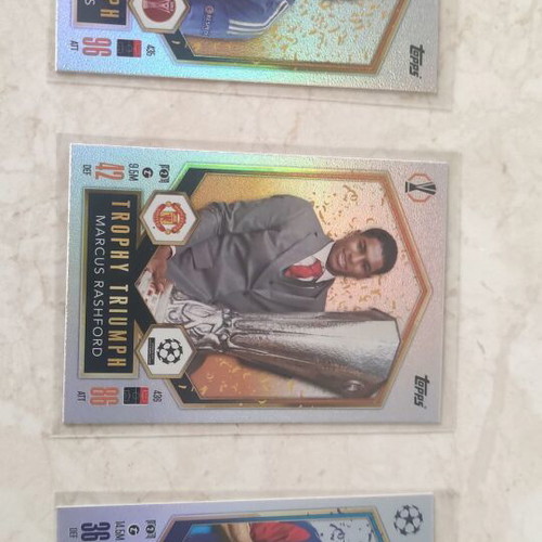 Match Attax 2025 Trophy Triumph cards like new, set of 5