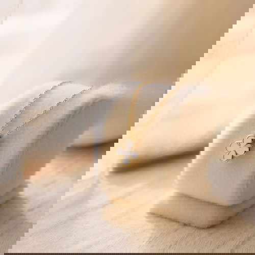 Κολιέ από ανοξείδωτο ατσάλι 18k σε ροζ και χρυσό χρώμα