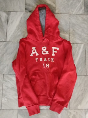 Abercrombie & Fitch red hoodie like new, size XL