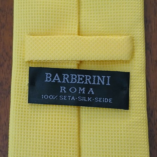 Barberini silk tie like new, yellow