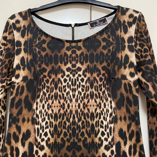 Le Vertige dress like new, size M, black and brown