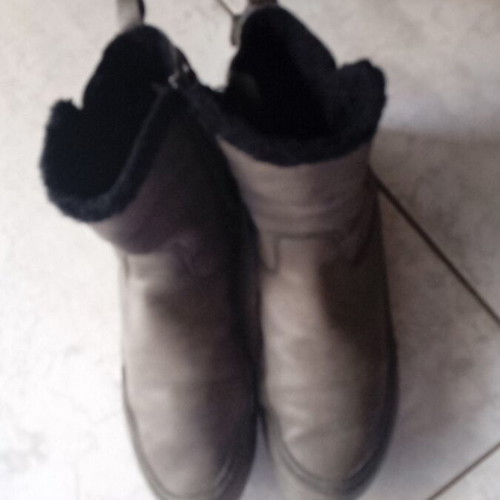 Geox women's boots used, fur lining, size 39, grey