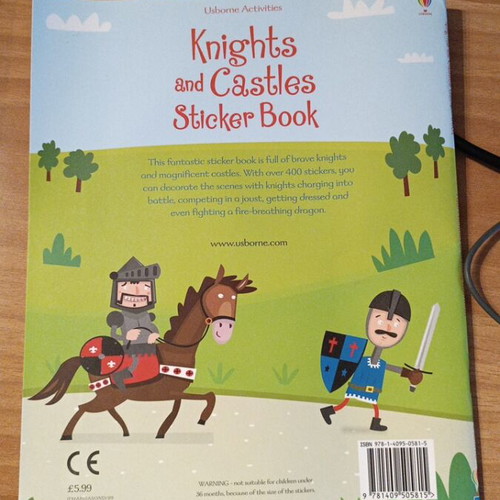 Knights and Castles Sticker Book new, activity book with 400 stickers