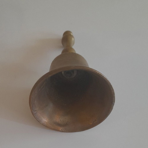Old iron school bell like new
