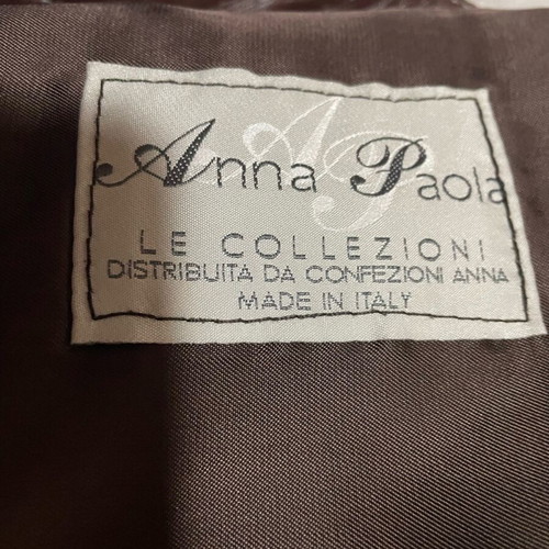 Brown leather women's pants Anna Paola like new, size XL-52