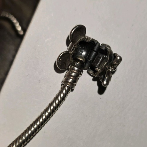 Pandora Disney Mickey Mouse silver women's bracelet like new, size 17