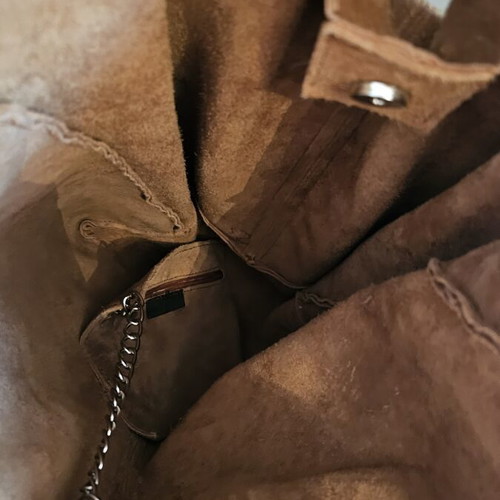Borse in Pelle leather-suede handbag used, brown