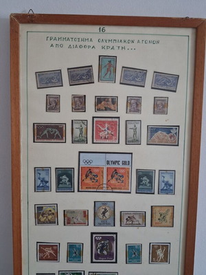 Olympic Games and Wrestling Stamps Collectible Frame, International Editions