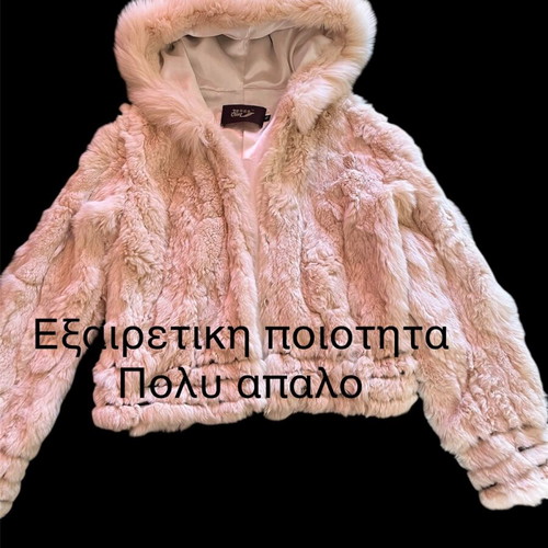 Rabbit fur jacket like new, very soft, white