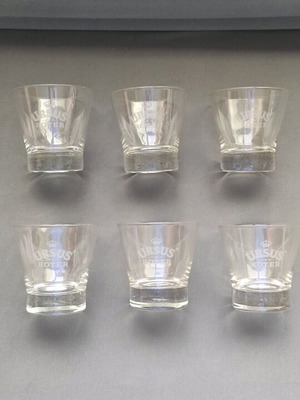 Ursus collectible glasses set of 6 like new, whiskey size