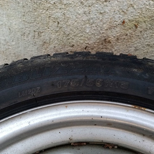 Steel rims for Smart 15" used, set of 4 with old tires