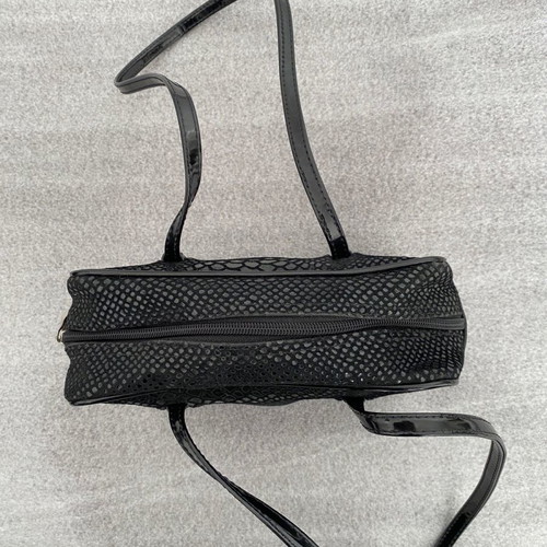 Rollini evening handbag used, black with mixed materials