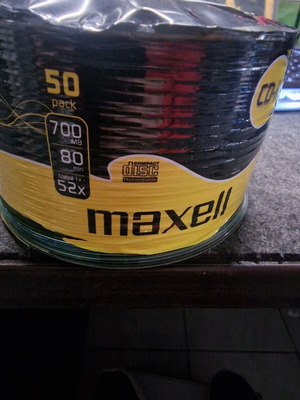 Maxell 50cd 700 Mb blank discs like new