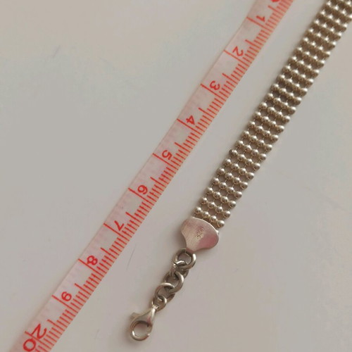 Silver 925 bracelet like new with classic woven design