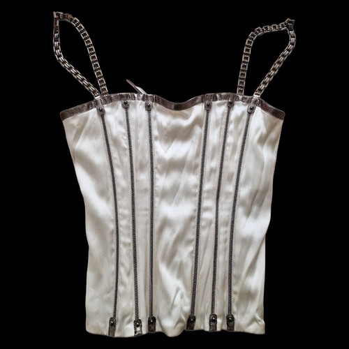 Dolce & Gabbana satin corset new, off white, size 42