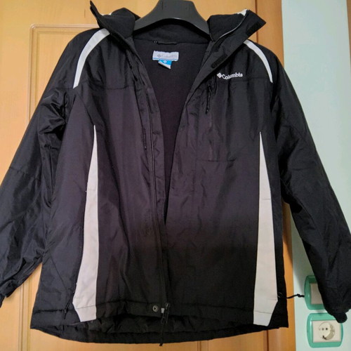 Columbia kids jacket with hood for boys 14-16 years like new, black