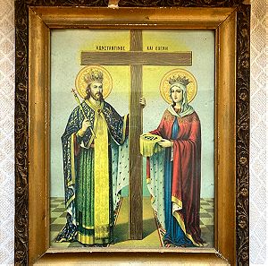 Πολύ παλαιά εικόνα Αγίου Κωνσταντίνου και Αγίας Ελένης
